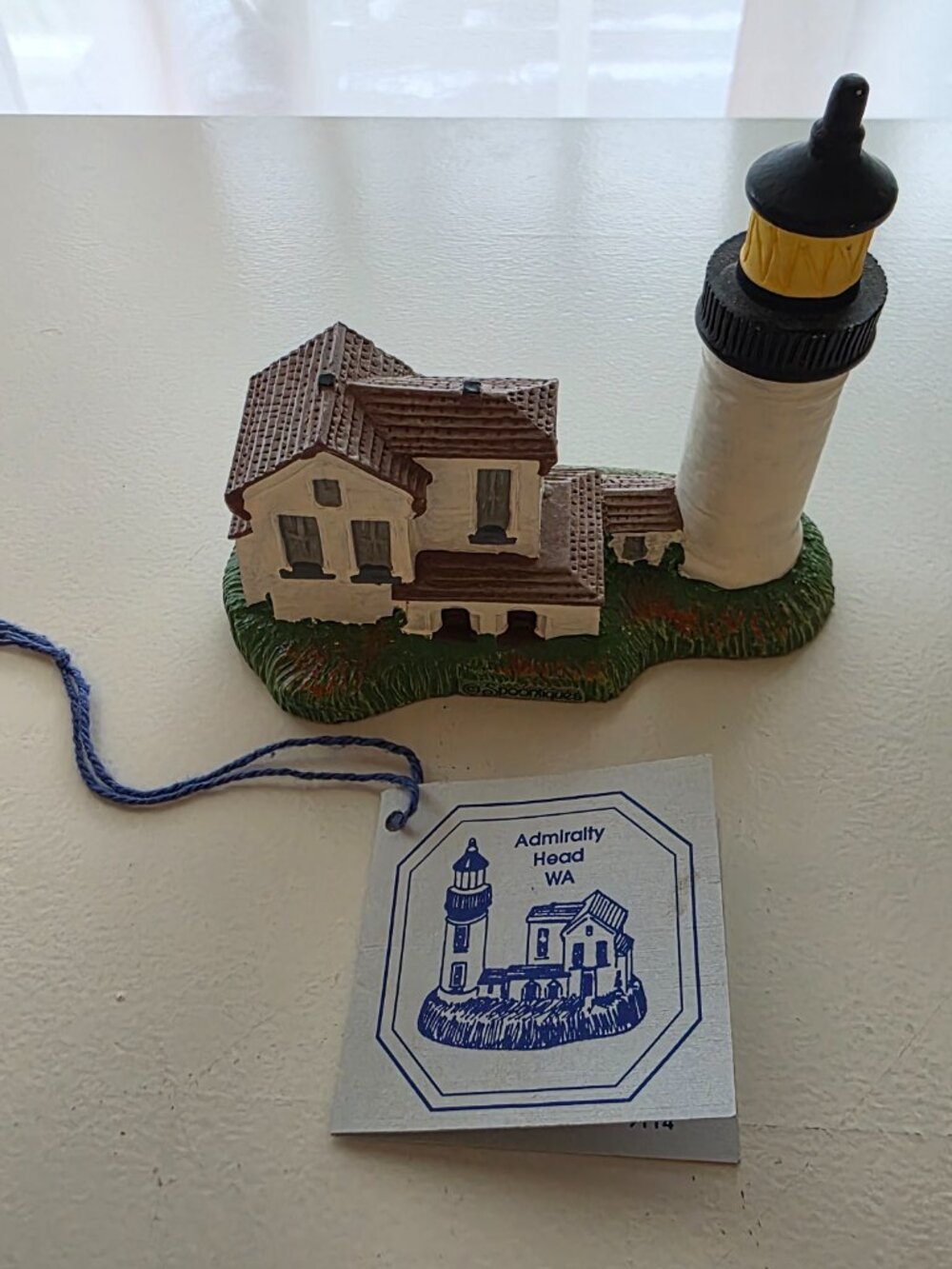 Admiralty Head Light WA Spoontiques Lighthouse Vintage Figurine #9114 w/ Tag - Picture 4 of 4